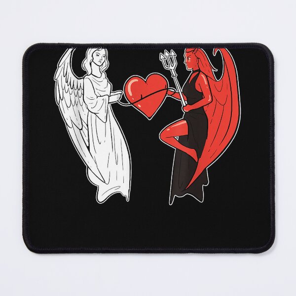 Item preview, Angel demon heart religious person  designed and sold by gastonfongemie.