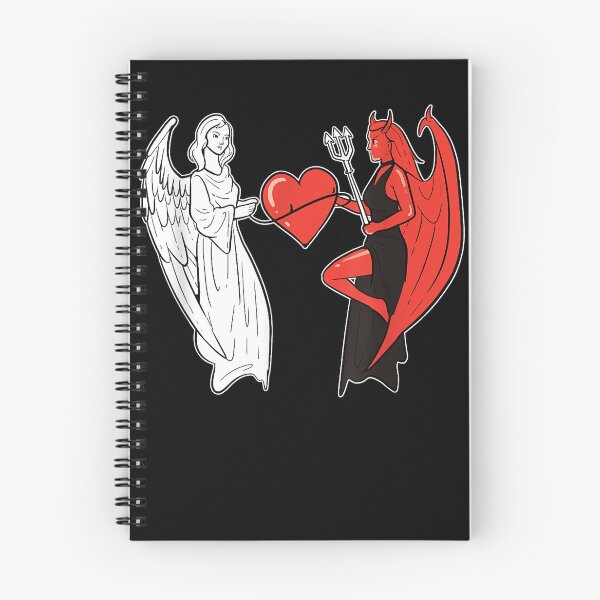 Item preview, Angel demon heart religious person  designed and sold by gastonfongemie.