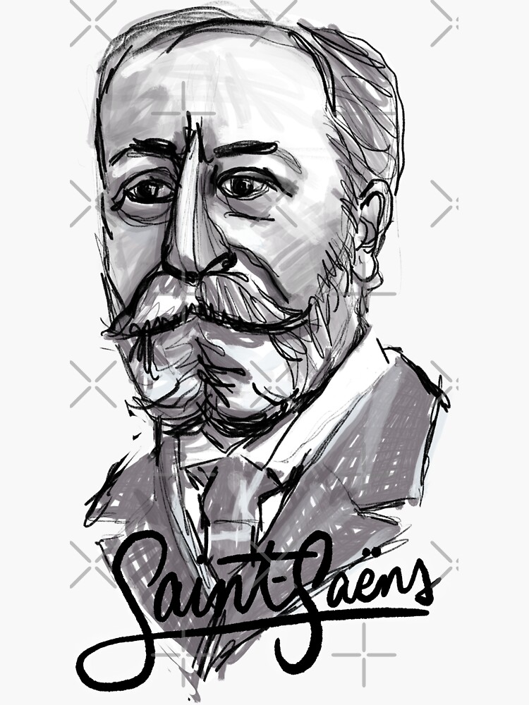 Camille Saint-Saëns - composer Poster for Sale by fortissimotees