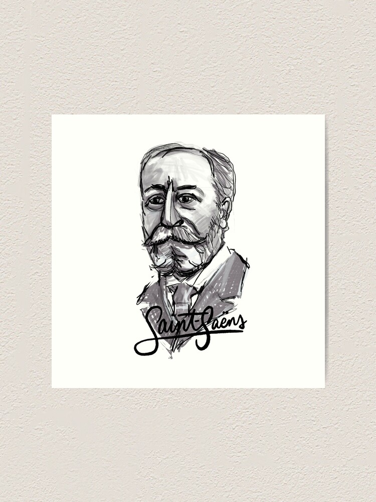 Camille Saint-Saëns - composer Art Print for Sale by