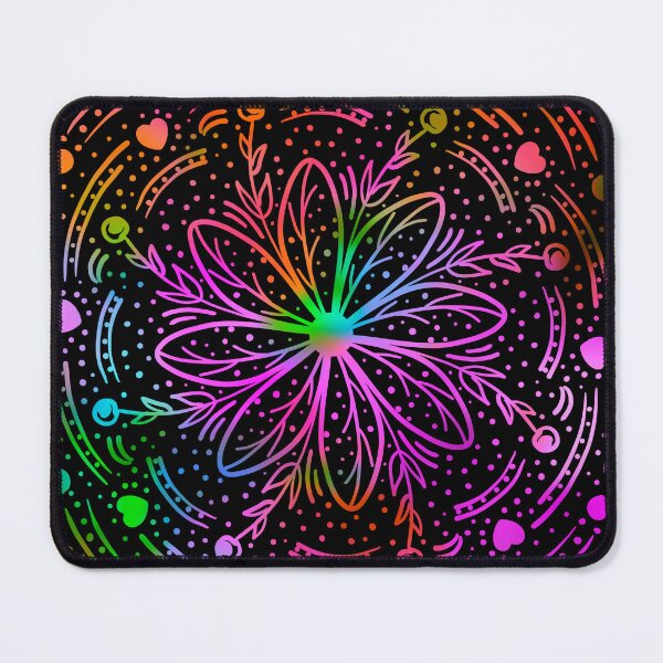 Item preview, Mandala flower colorful neon designed and sold by magicmandy.