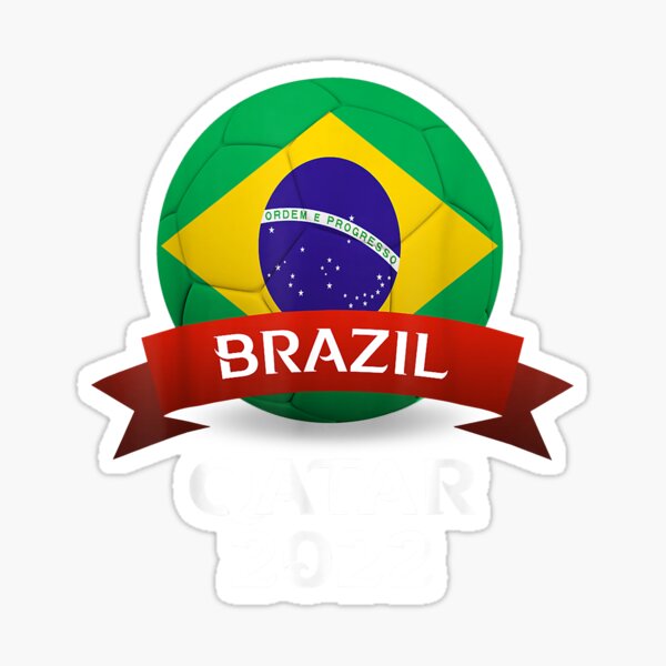 Brasil Soccer Flag Team Brazil Support Gift Sticker for Sale by