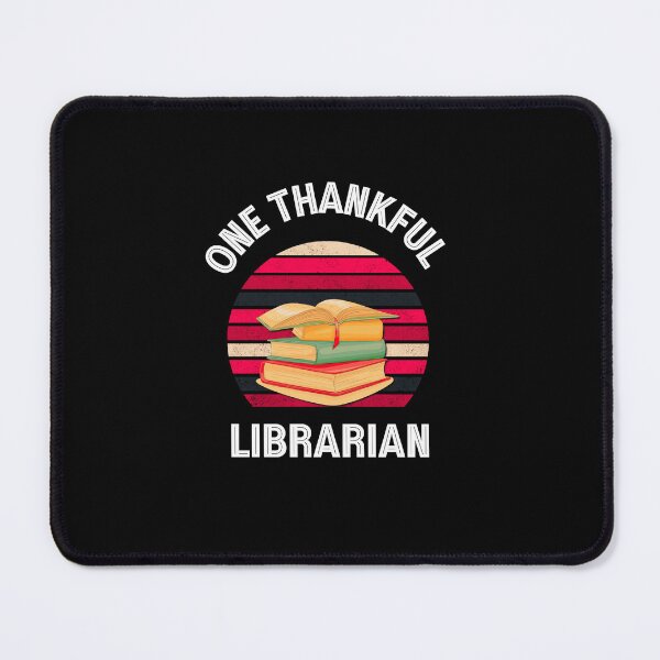 Item preview, One thankful librarian | thankful librarian quotes and sayings | thanksgiving gifts for librarians designed and sold by ThanksVibe.