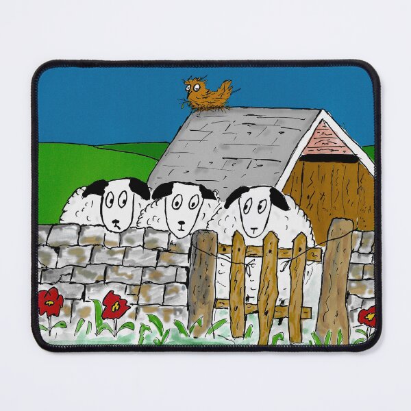 Item preview, sheep overlooking wall designed and sold by iancoppack.