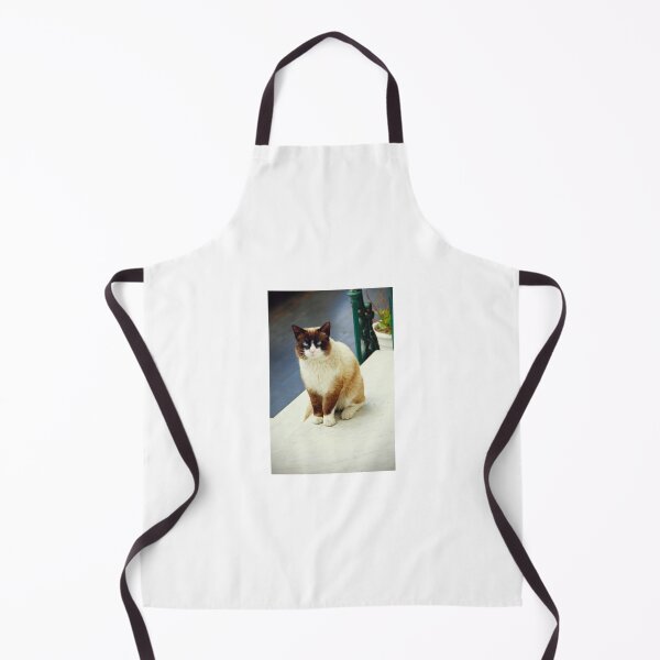 Item preview, White and Chocolate Bicolor Snowshoe Cat designed and sold by CarolinaReina.