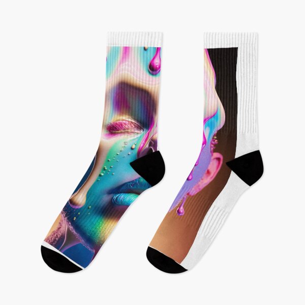 Item preview, melting icecream on face designed and sold by MrUtDesign.