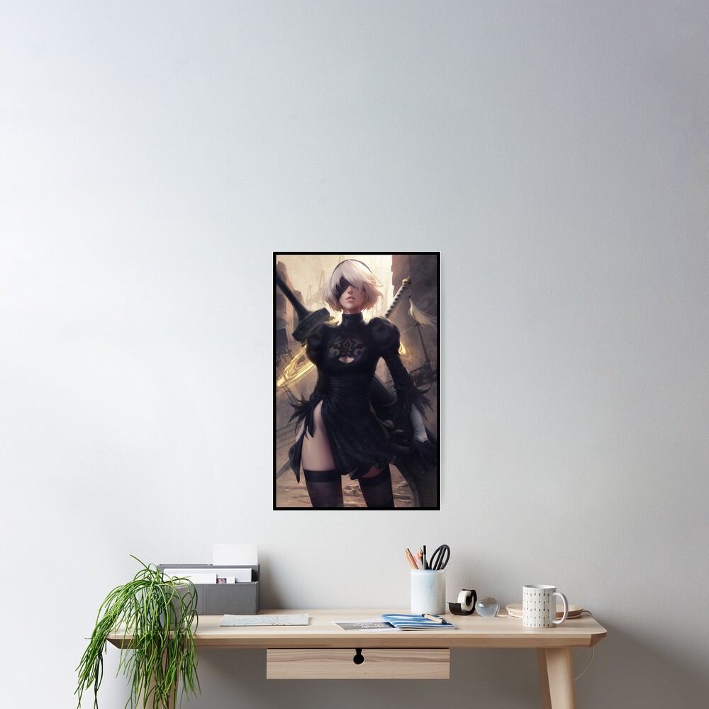 Nier Automata 2B Art Board Print for Sale by CassidyCreates