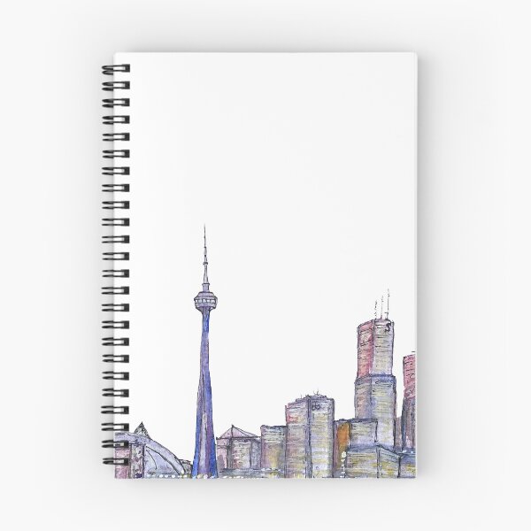 Item preview, City Canada sketch a watercolor illustration designed and sold by Yana Mustafina | Boho Soulful Designs.