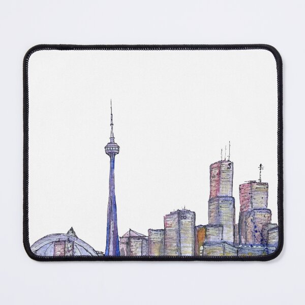 Item preview, City Canada sketch a watercolor illustration designed and sold by Yana Mustafina | Boho Soulful Designs.