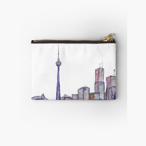 Item preview, City Canada sketch a watercolor illustration designed and sold by Yana Mustafina | Boho Soulful Designs.