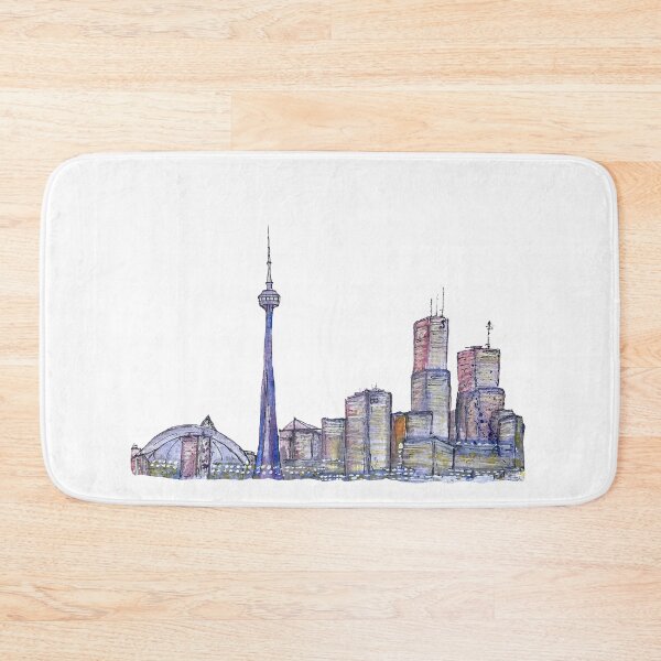Item preview, City Canada sketch a watercolor illustration designed and sold by Yana Mustafina | Boho Soulful Designs.