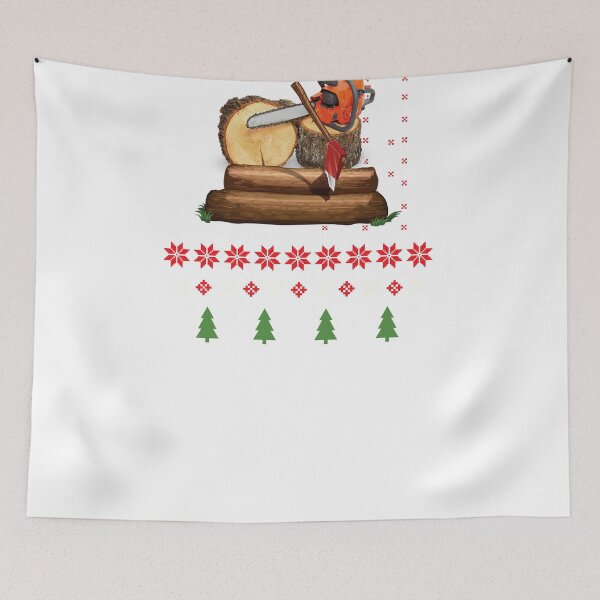 Item preview, Chainsaw x-mas, Chainsaw, Logger, Arborist Christmas, Tree surgeon  designed and sold by Tee Hub.
