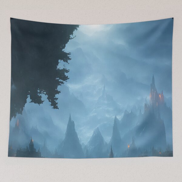 Item preview, Moody mystical rocky artwork designed and sold by ArtificialCraft.