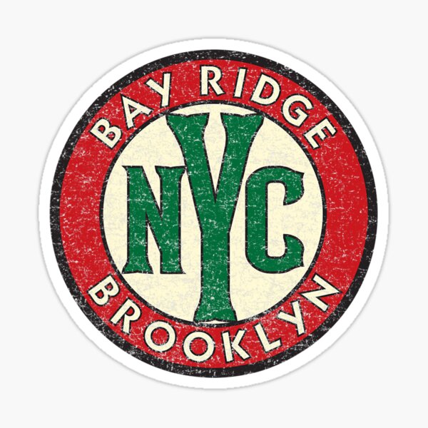 Item preview, Bay Ridge Brooklyn NYC Vintage Road Sign Distressed Print designed and sold by animatedchasm50.