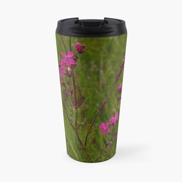 Red Campion in Burntollet Woods Travel Mug