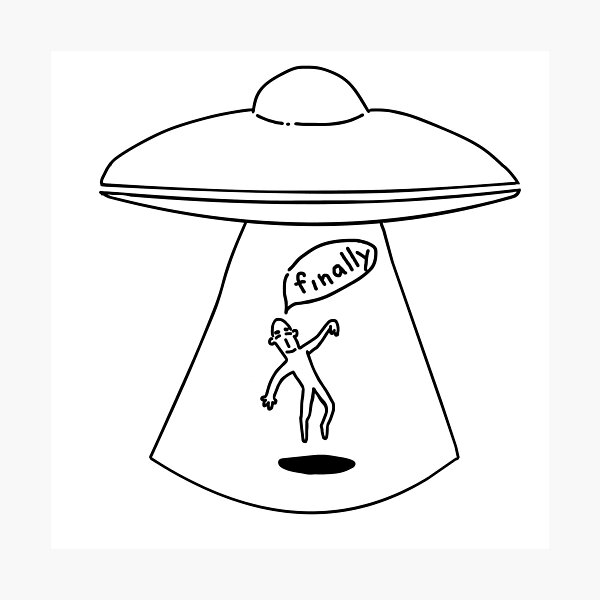 Alien Abduction Wall Art | Redbubble