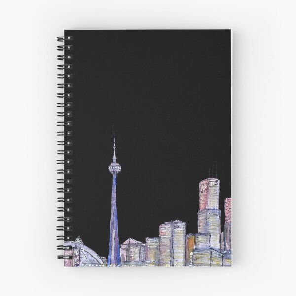 Item preview, City Canada sketch a watercolor illustration black  designed and sold by Yana Mustafina | Boho Soulful Designs.