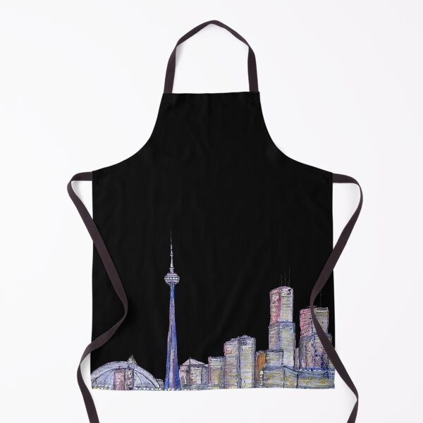 Item preview, City Canada sketch a watercolor illustration black designed and sold by Yana Mustafina | Boho Soulful Designs.