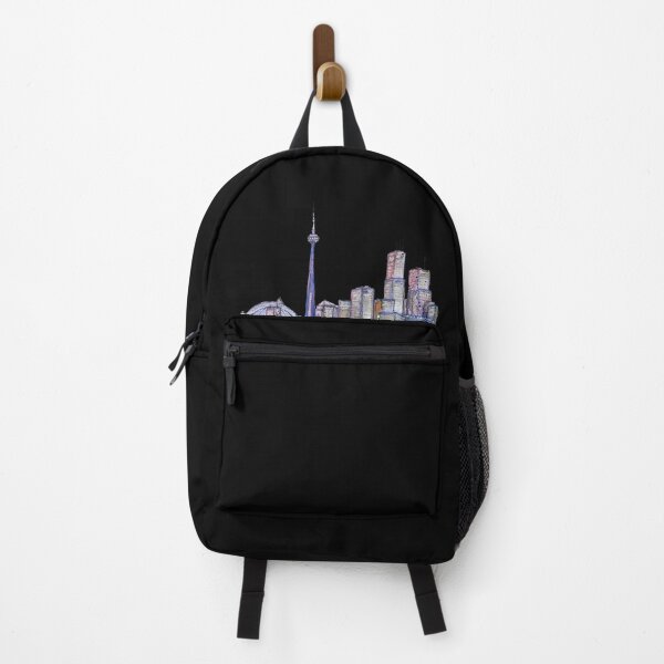 Item preview, City Canada sketch a watercolor illustration black designed and sold by Yana Mustafina | Boho Soulful Designs.