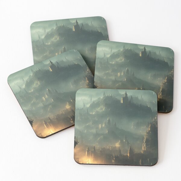 Item preview, Fantasy kingdom art painting designed and sold by ArtificialCraft.
