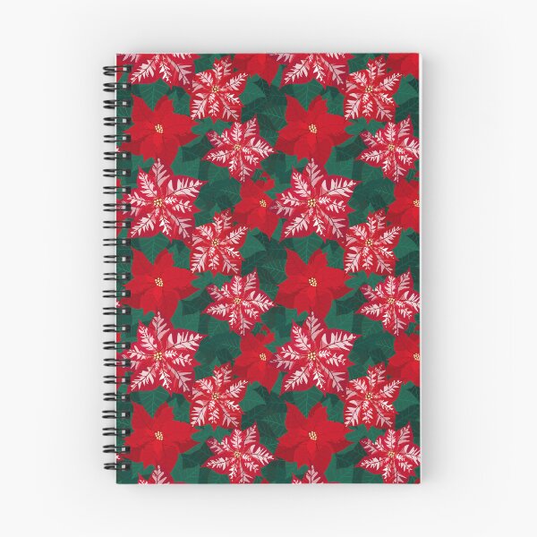 Item preview,  poinsettia navidad flores de patrones sin fisuras designed and sold by Angelic Threads111.