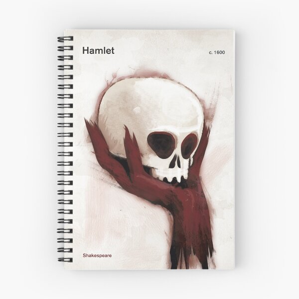 Item preview, Hamlet - William Shakespeare Theatre Art for Bibliophiles, Book Lovers, Readers and Writers designed and sold by RedHillPrints.