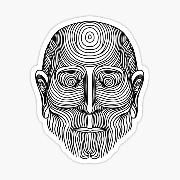 peculiar-and-strange-face-tattoo-sticker-for-sale-by-thebluebouy