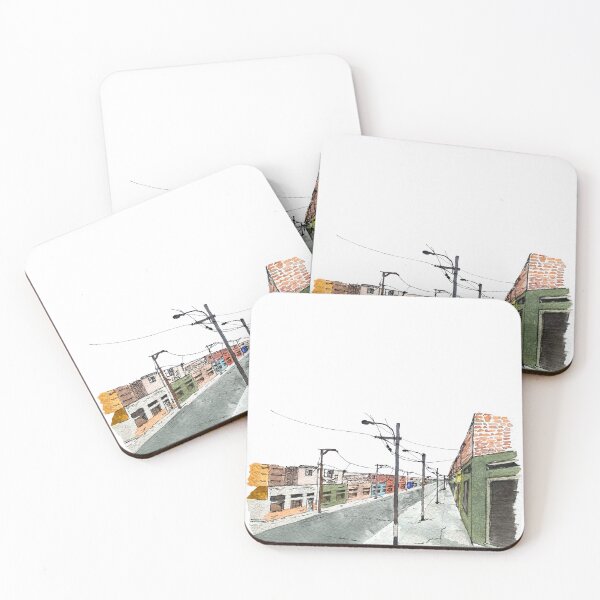 Item preview, Street Peru sketch a watercolor illustration designed and sold by Yana Mustafina | Boho Soulful Designs.