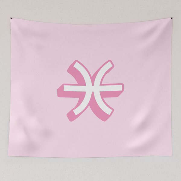 Item preview, Pisces Symbol Pink 3D designed and sold by OldDannyBrown.