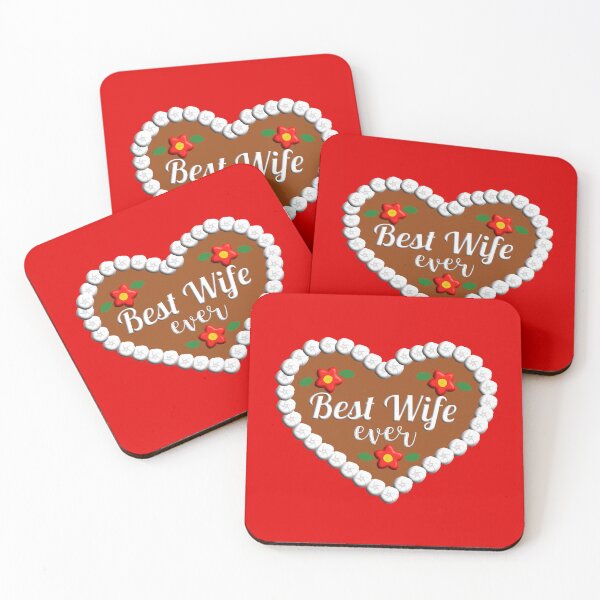 Artikelvorschau, Beste Ehefrau Lebkuchenherz Je Geschenk Hochzeitstag Lebkuchenherz entworfen und verkauft von Jelisandie.