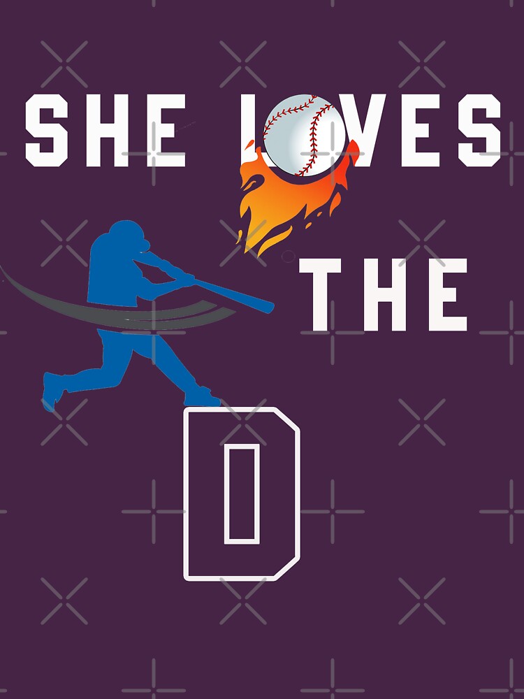 Hottertees Vintage She Loves The D Dodgers Shirt