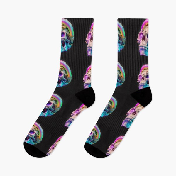 Item preview, rainbow skull designed and sold by MrUtDesign.