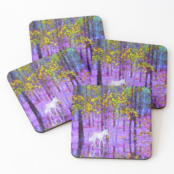 Item preview, © Unicorn exploring an enchanted forest designed and sold by GeoPipics.