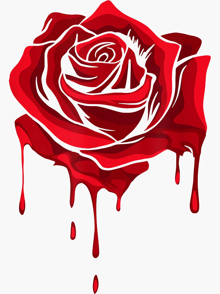 Melting Rose Decal
