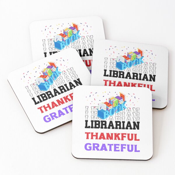 Item preview, One thankful librarian | thankful librarian quotes and sayings | thanksgiving gifts for librarians designed and sold by ThanksVibe.