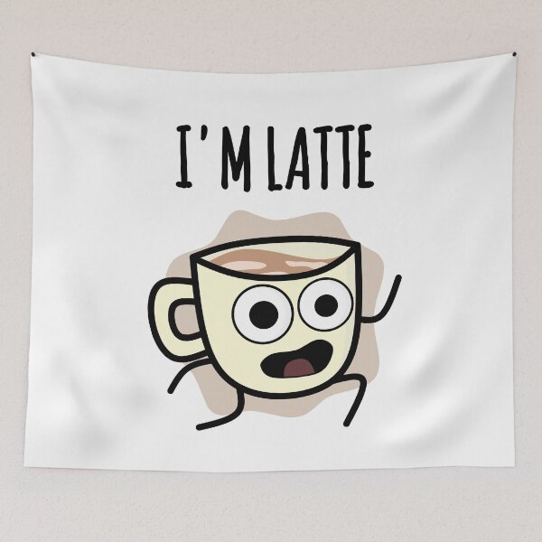 Item preview, I'm Latte : Coffee cup Late to work ! designed and sold by EnzoVectorism.