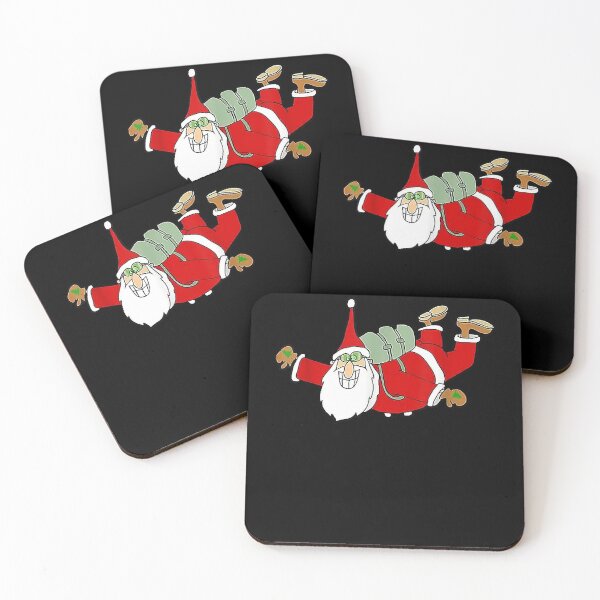 Item preview, Skydiving parachuting funny christmas santa free flying fall designed and sold by gastonfongemie.