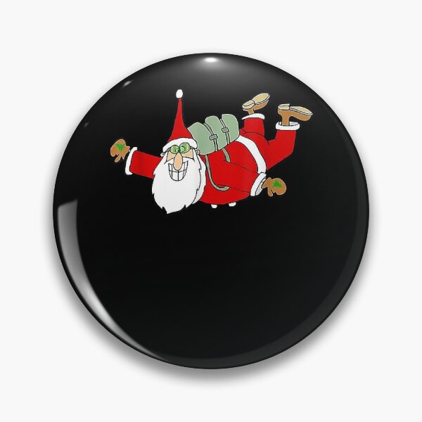 Item preview, Skydiving parachuting funny christmas santa free flying fall designed and sold by gastonfongemie.