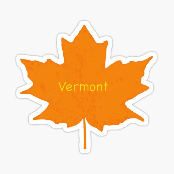 Vermont Maple Leaf Sticker