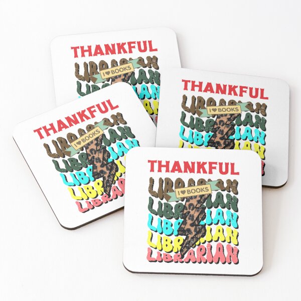 Item preview, One thankful librarian | thankful librarian quotes and sayings | thanksgiving gifts for librarians designed and sold by ThanksVibe.