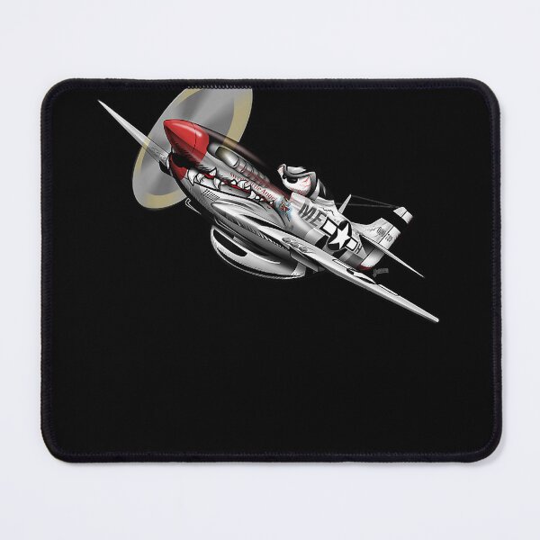 Item preview, Ww ii warbird p  mustang military airplane cartoon designed and sold by gastonfongemie.