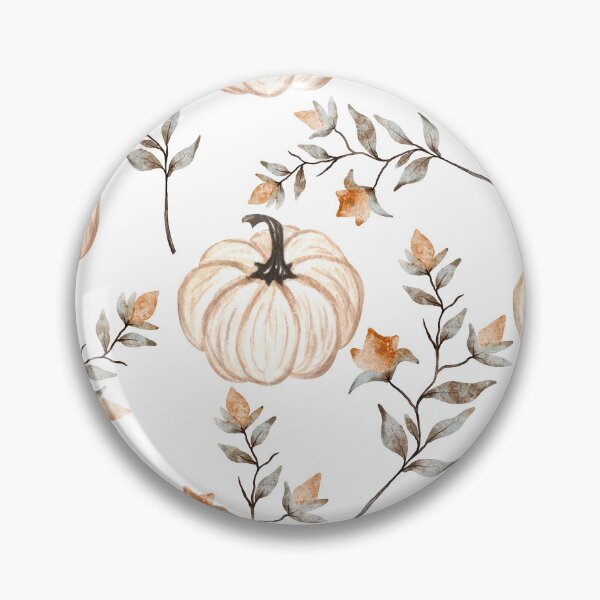 Item preview, Fall Floral Pumpkin Pattern designed and sold by GraphicsClub.