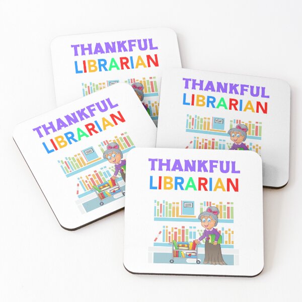 Item preview, One thankful librarian | thankful librarian quotes and sayings | thanksgiving gifts for librarians designed and sold by ThanksVibe.