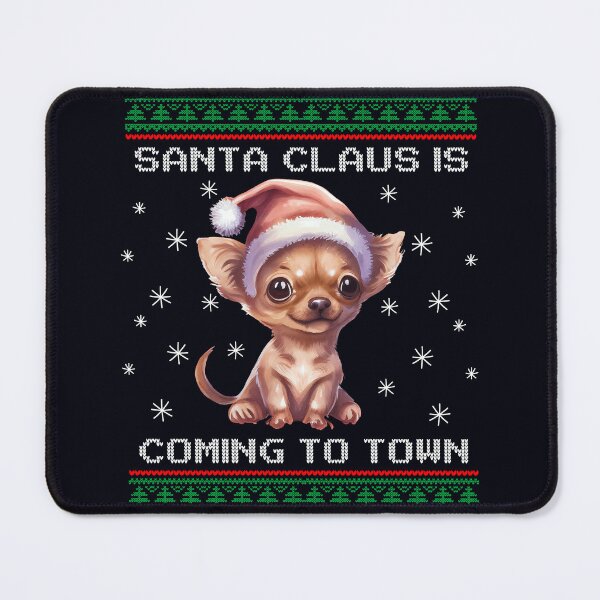 Item preview, Chiweenie Santa Is Coming To Town Fun Xmas Ugly Christmas designed and sold by madtoyman.