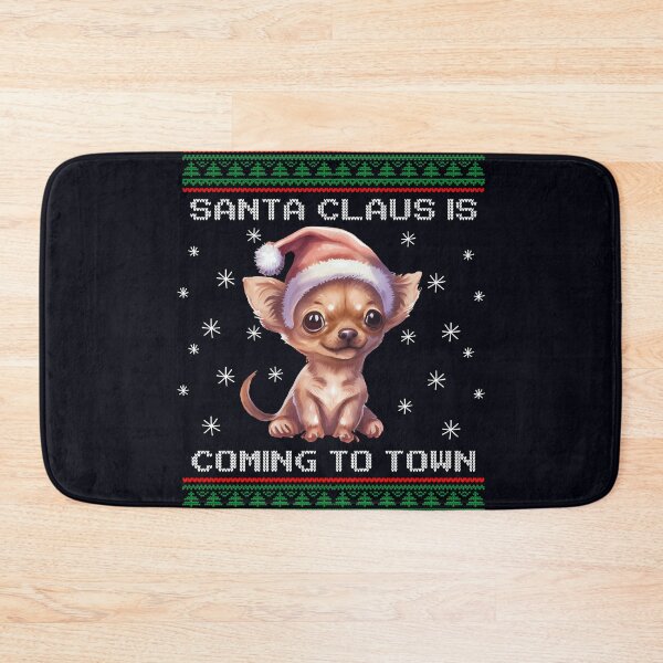 Item preview, Chiweenie Santa Is Coming To Town Fun Xmas Ugly Christmas designed and sold by madtoyman.