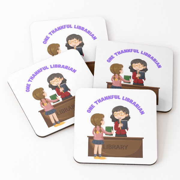 Item preview, One thankful librarian | thankful librarian quotes and sayings | thanksgiving gifts for librarians designed and sold by ThanksVibe.
