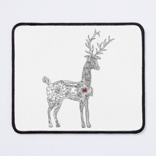 Item preview, The deer in the meditation drawing style designed and sold by Karyna Hordetska.