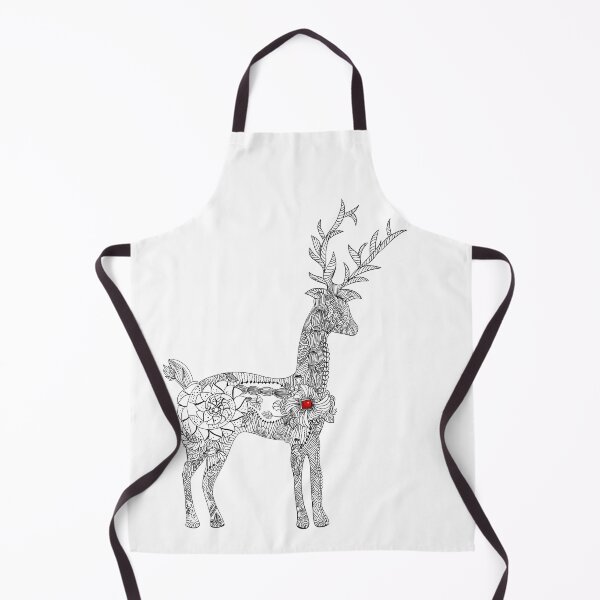 Item preview, The deer in the meditation drawing style designed and sold by Karyna Hordetska.
