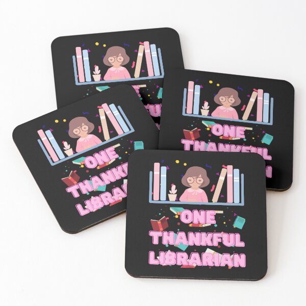 Item preview, One thankful librarian | thankful librarian quotes and sayings | thanksgiving gifts for librarians designed and sold by ThanksVibe.