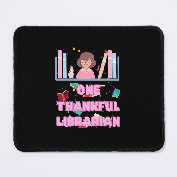 Item preview, One thankful librarian | thankful librarian quotes and sayings | thanksgiving gifts for librarians designed and sold by ThanksVibe.